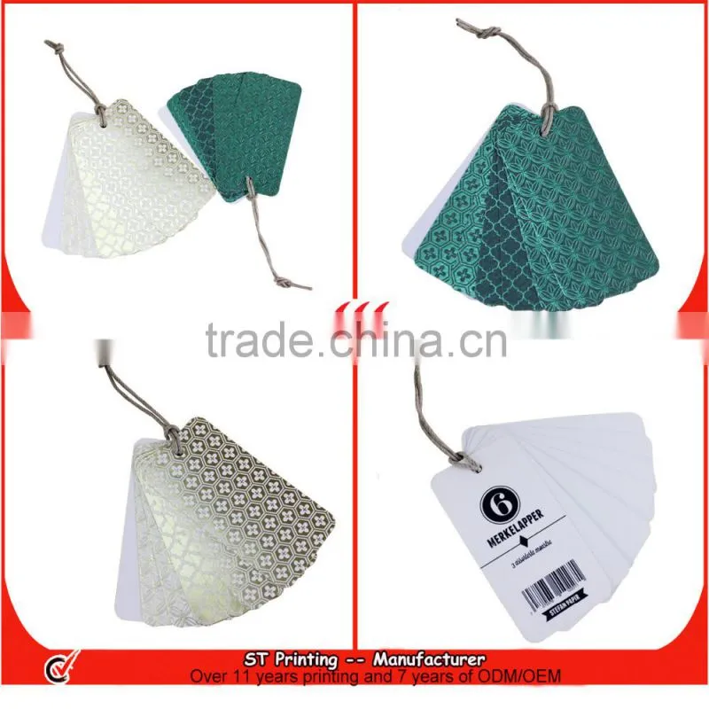 Unfolding Cardboard print e ink price tag clothes