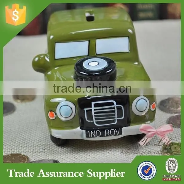 Newest Custom Army Car Run Shape Piggy Bank Resin Gift