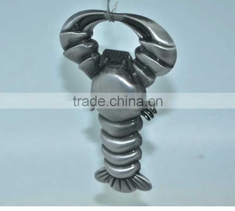 lobster shape metal bottle opener with sound