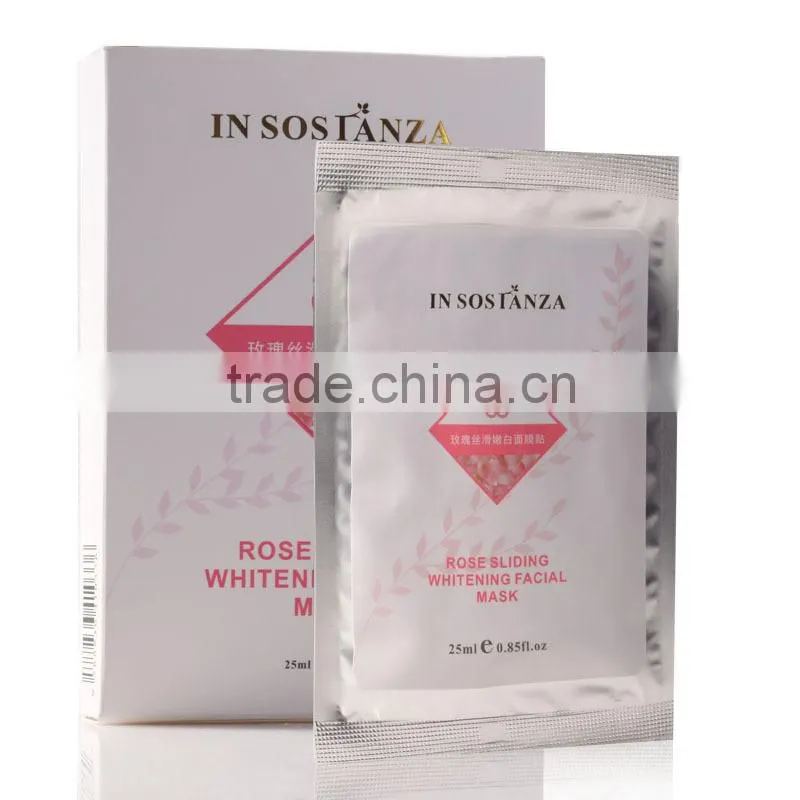 Sliding rose whitening facial mask