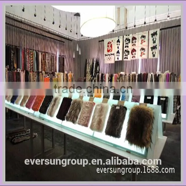 33MM acrylic artificial fur fabric racoon mink animal imitation plush for women mink coat