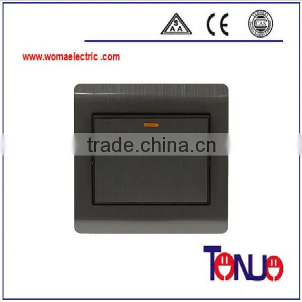 Middle east style stainless 1 gang wall switch