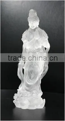 manjushri Bodhisattva buddhism statue liuli colored glaze wholesale