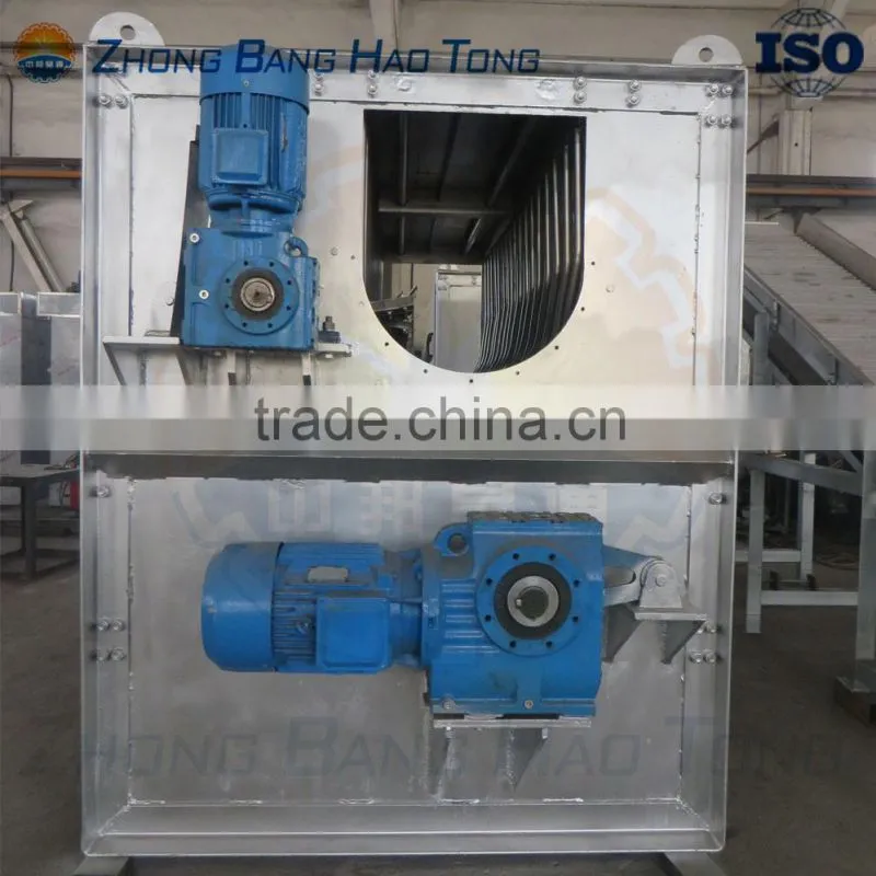 pig dehairing machine with spiral working beaters for pig abattoir plant