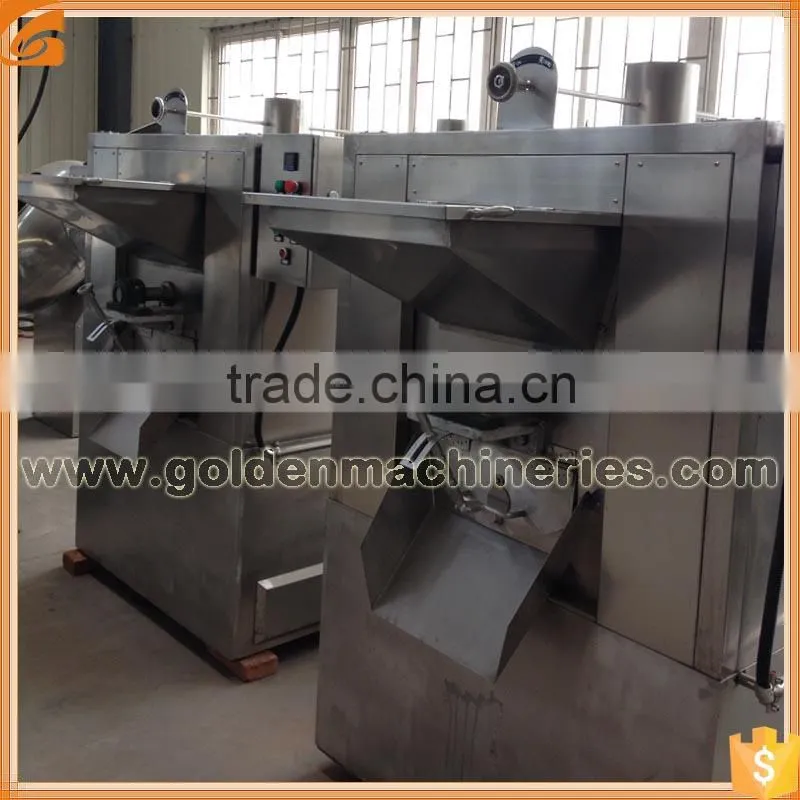 High speed drum peanut roaster for blanching