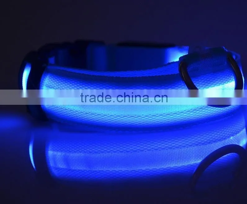 led pet collar,flashing led dog training collar and leash