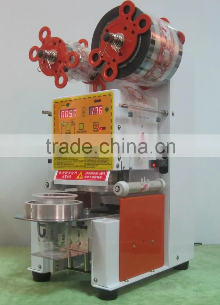 Automatic cup sealing machine, yogurt cup sealing machine, boba tea cup sealing machine