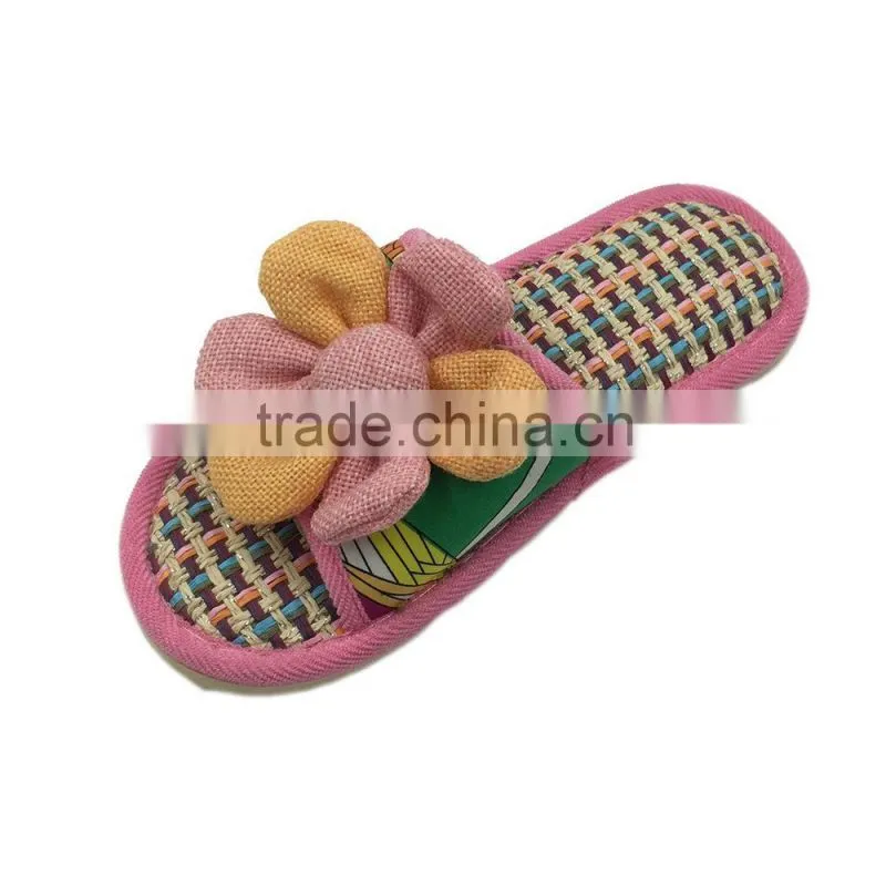 Breathable open toe bowknot lady slipper