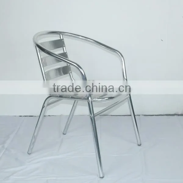 0503outdoor garden aluminum good quality stackable dining table and chair set YC001 YT1