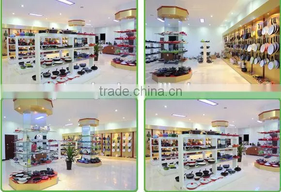 Aluminium forged marble stone coating frying pan