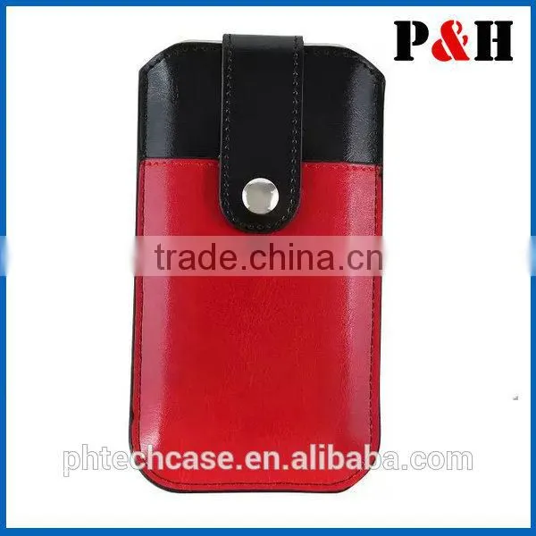2015 newest pouch leather case for iphone 6 4.7, touch screen leather pouch case,VARIOUS LEATHER BELT CASE POUCH HANDBAGS