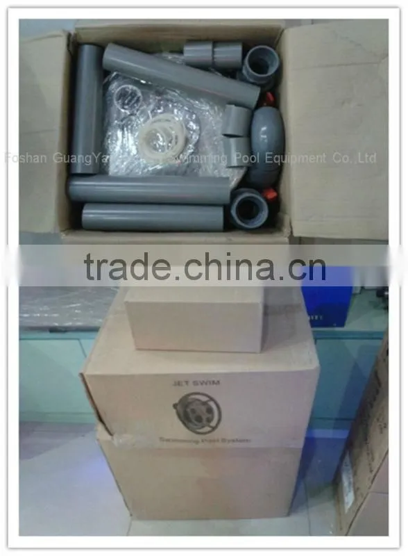 Swimming pool equipment for swimming training