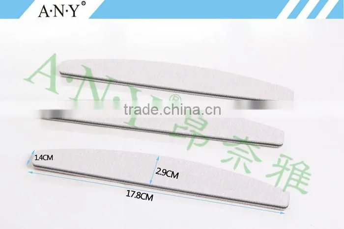Professional Nail Art Manicure Tools White Color Paper Nailf File Wide Shape