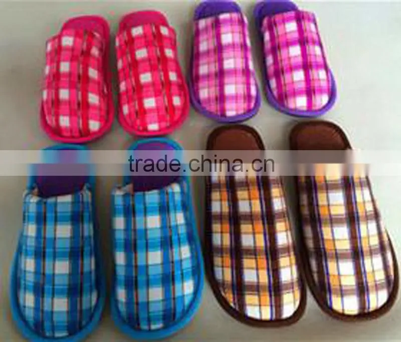 customized colors cotton fabric man bathroon slipper wholesale 2015 alibaba fashion women bathroom slipper hot selling