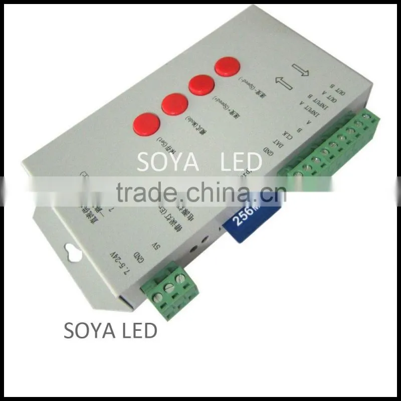 t1000s sd card led pixel controller for ws2812b ws2801 apa102 ws2811 ucs1903