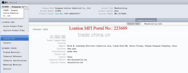 High quality China supply wired earphone with mic by MFi manufacutury
