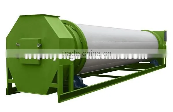 long service time biomass powder rotary drum dryer with overseas service supply