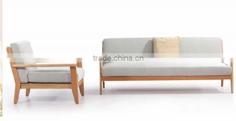 Wood and PU leather /fabric sofa set designs