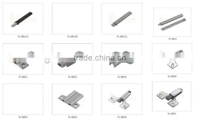 soft close plastic cabinet door damper/ screw adjusting