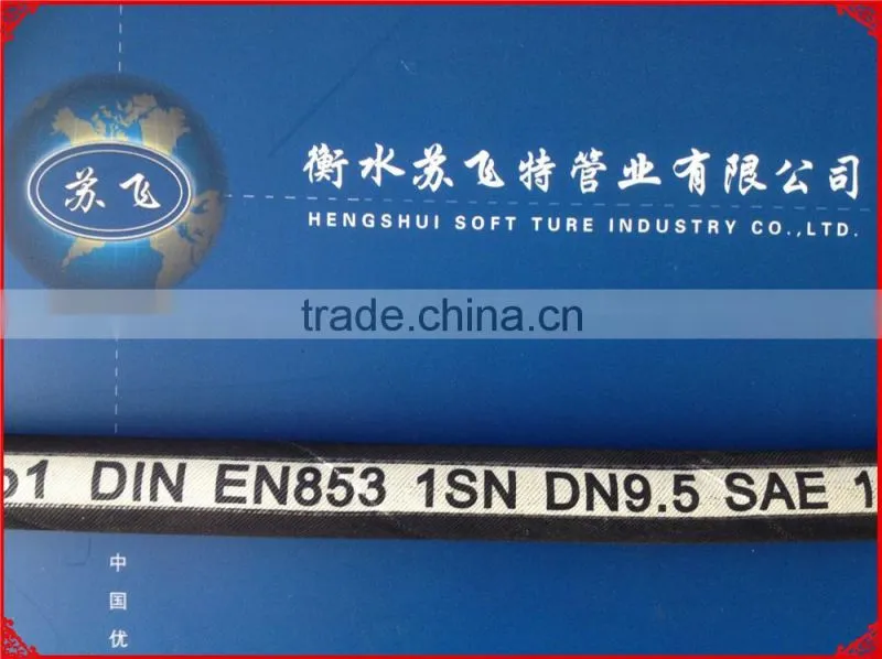 China Manufacturer Flexible Steel Wire Braided Hydraulic Rubber Hose R1 1SN
