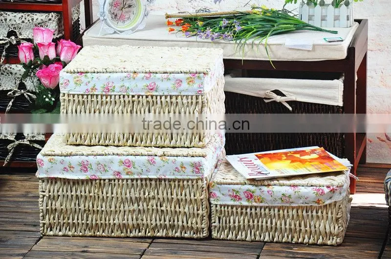 rectangular storage baskets with lids/decorative storage baskets/seagrass storage baskets with lids