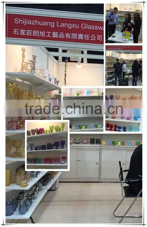 wholesale high quality handmade wholesale table colored drinking glassware sets