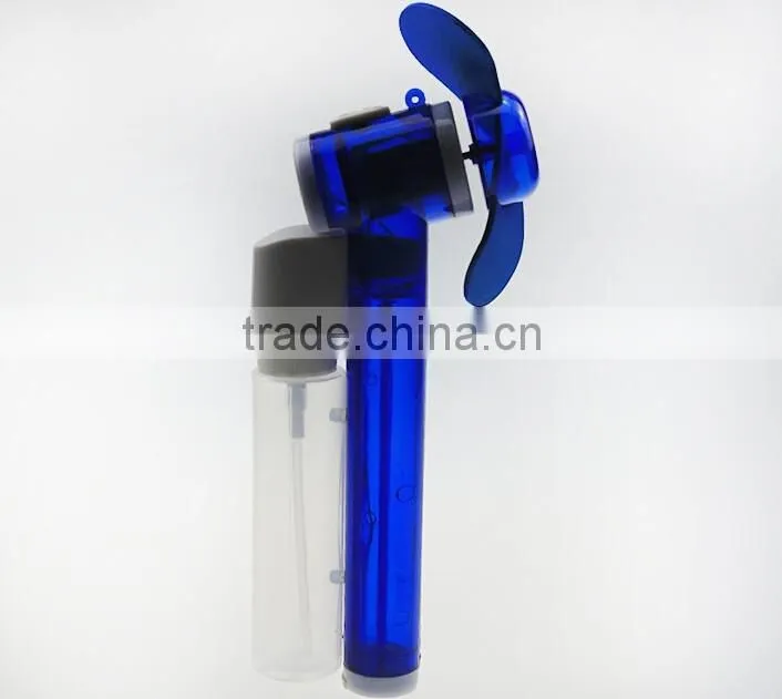 Best quality Mini usb mini desk fan with water mist Plastic Material water mist spray bottle fan