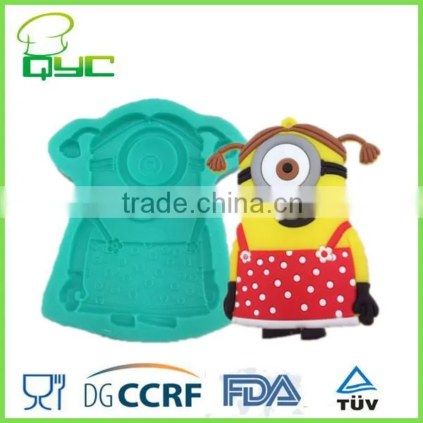 Pineapple doll Non-stick Silicone Icing Sugarpaste Gumpaste Mold