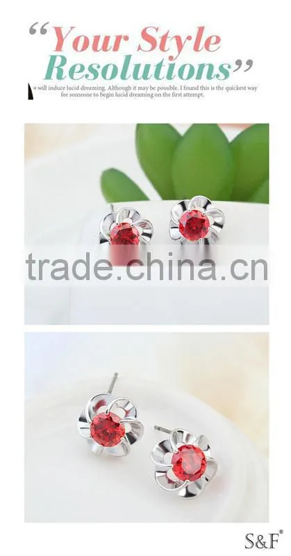 17496 Professional OEM Red Stone Flower Set