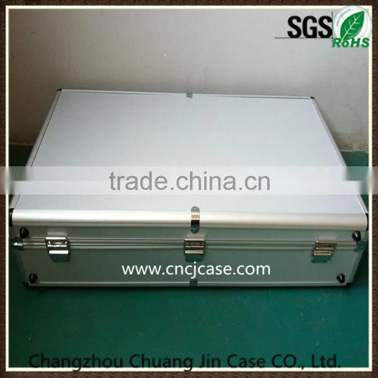 High quality easy carrying black aluminum tool case with EVA model