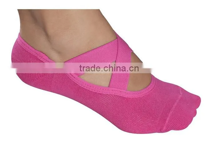 cotton ladies anti slip dance women yoga pilates socks