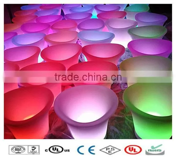 Remote control led ice bucket ice cream maker