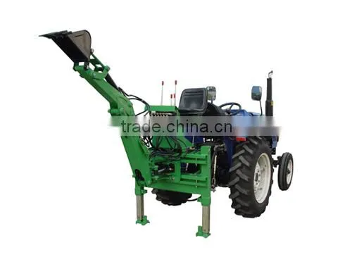 China CE towable backhoe for sale small garden tractor loader backhoe