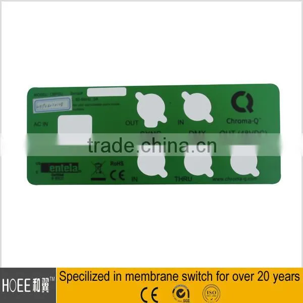 custom self adhesive silk printing polycarbonate label for electronic device