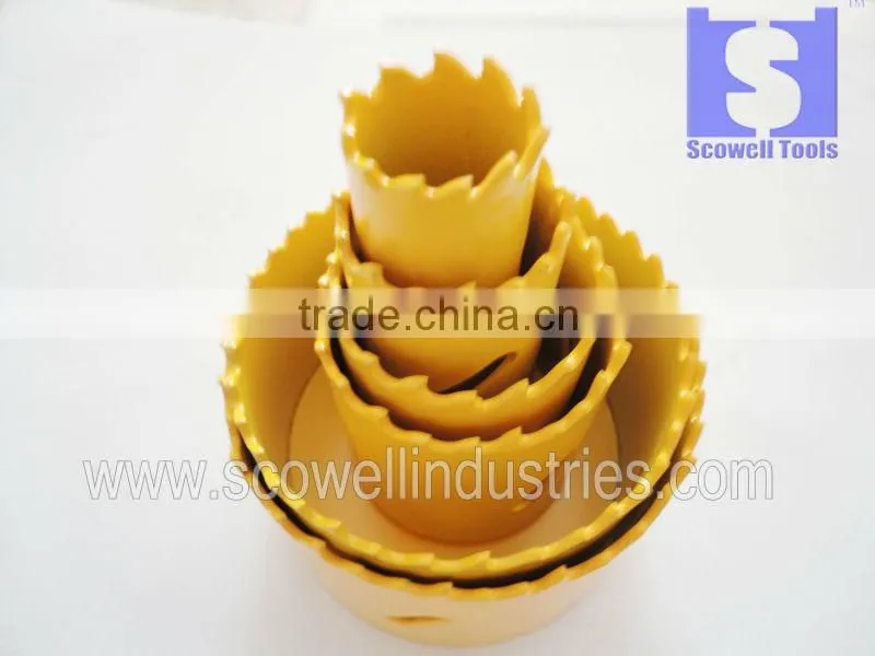 9PCS HSS Bimetal Hole Saw Blades Set With Tools Box