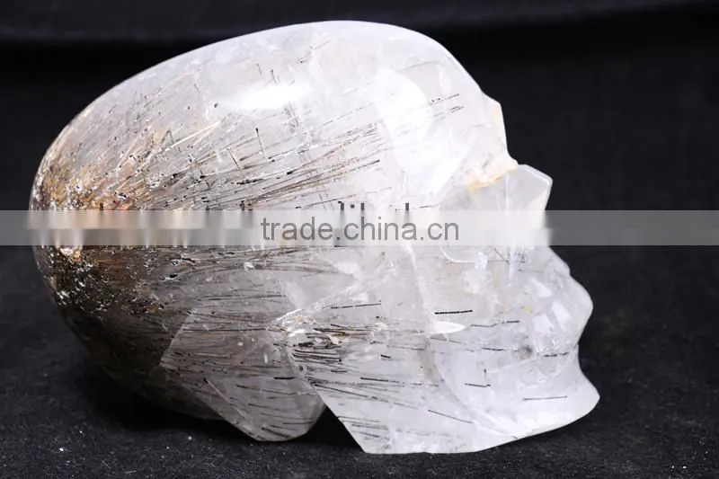3.75 kg big tourmaline skull crystal skull for sale