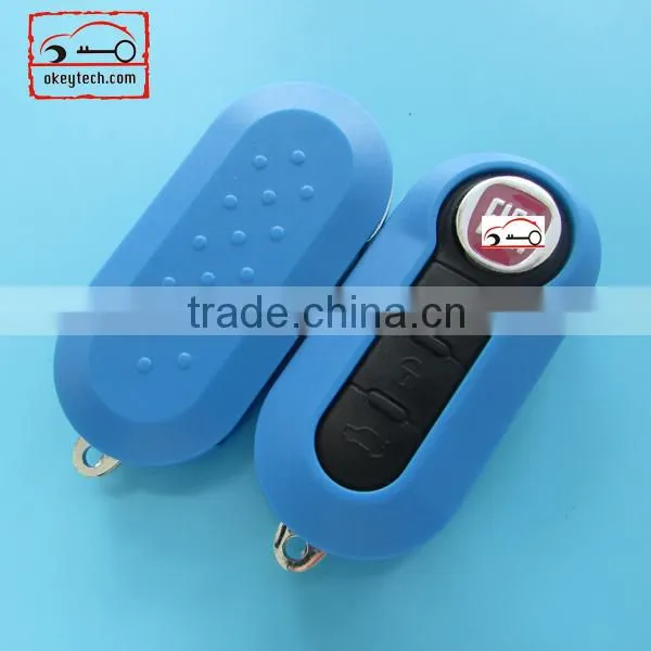 Best price car key cover Fiat key cover 3 button remote key shell for shell key fiat 500 key for fiat key cover