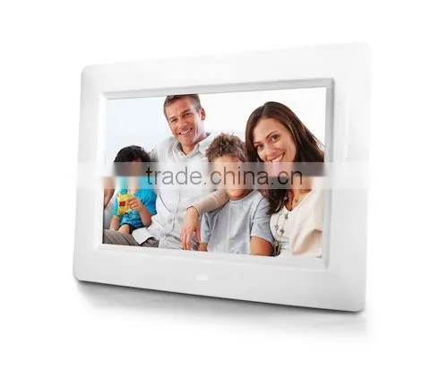 six picture photo frames with shine piano ABS frame 7inch