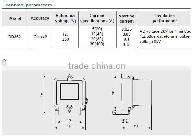 single phase electromechanical meter