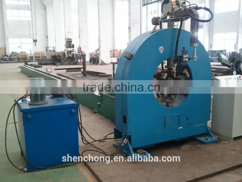 Light pole welding machine