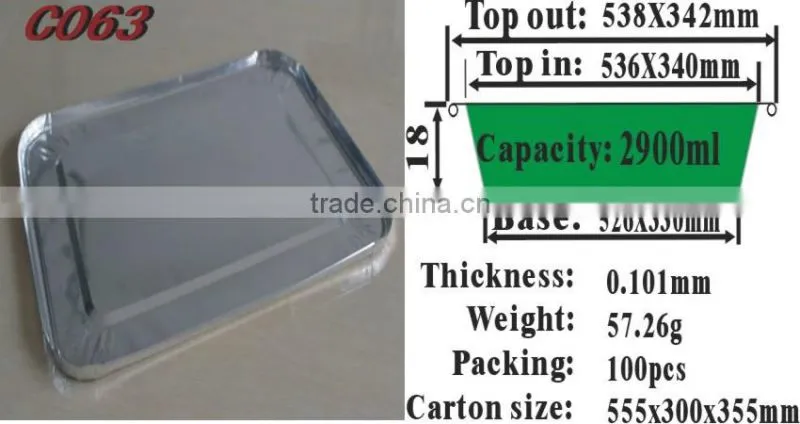 2015 Zhongbo aluminum foil lids for food container