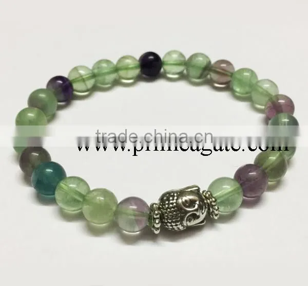 Natural Calcite Stretchable Buddha Bracelet | A grade good quality gemstone bracelet | Agate new jewelry 2016 bracelets