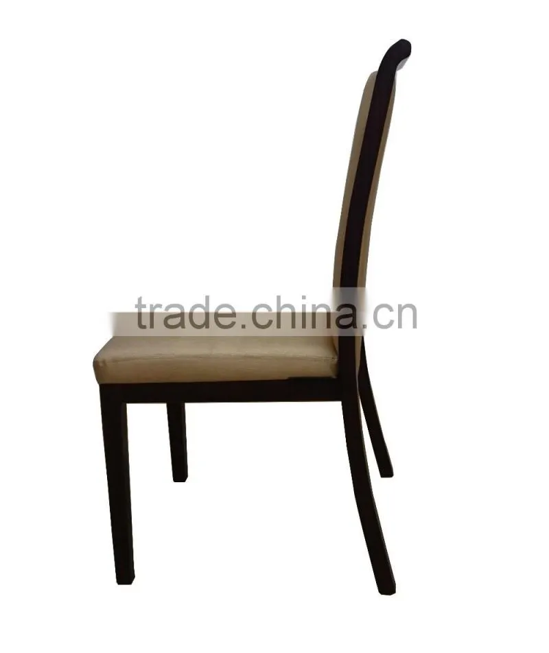 Stackable Durable Wood look aluminum restaurant chair