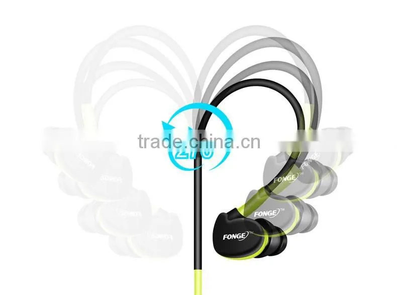 Running Earphone Ear Hook Sports 3.5mm Wire HIFI Headphone with Mic Volume Control