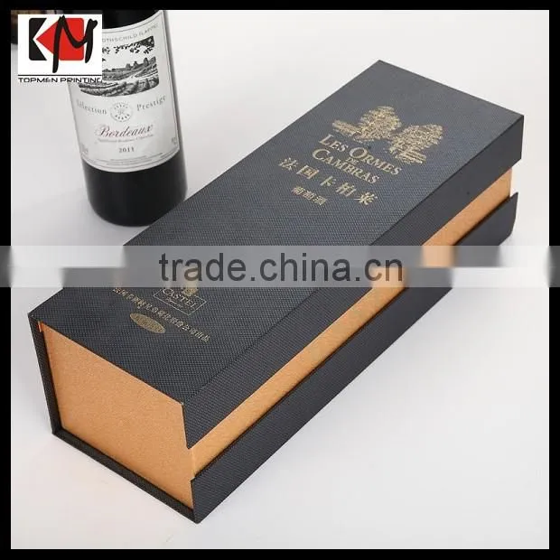 Recyclable Wine Bottle Gift Box Customized Wine Cardboard Box