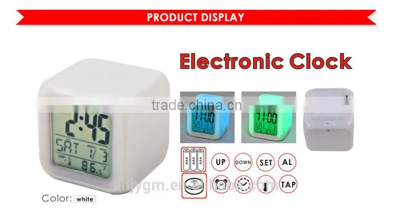 Hot Sale plastic flash clock.