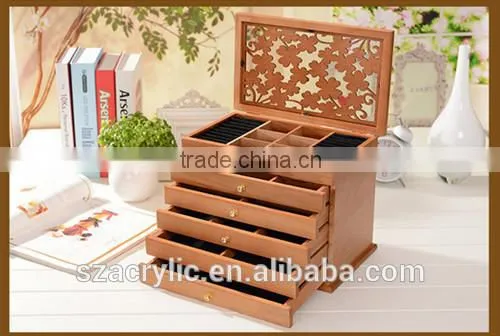 wooden drawer jewelry organizerboxes