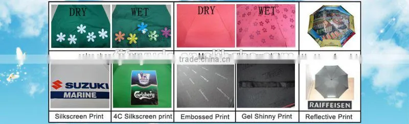 2015 Fujian rainbow promotional golf umbrella