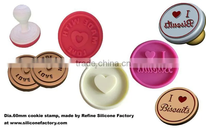 FDA&LFGB silicone cookie stamp