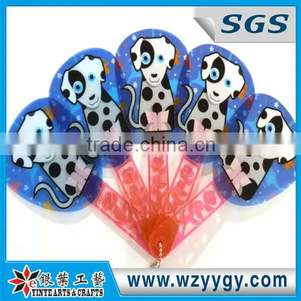 5pcs ribs pp hand fans